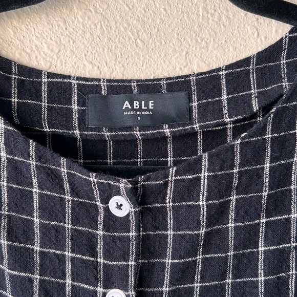Able nico swing dress black grid - Picture 5 of 6